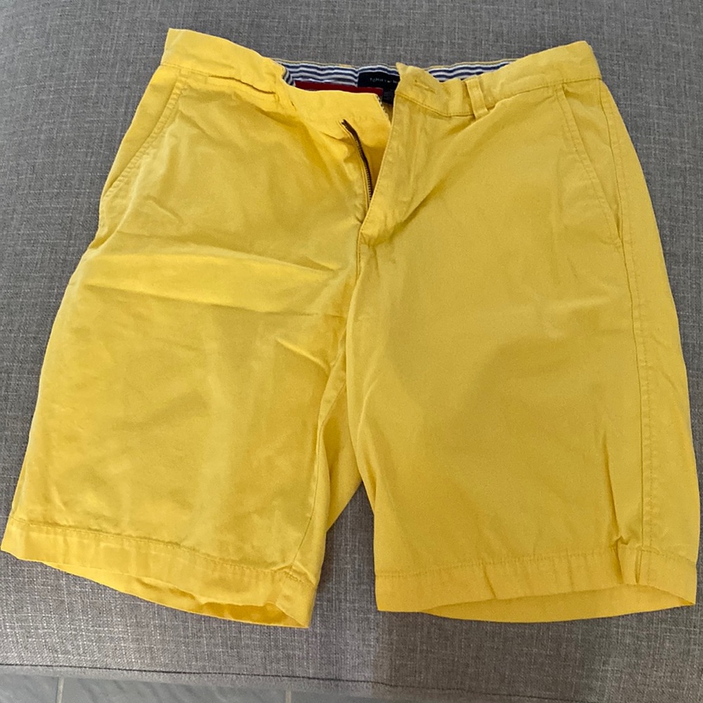 Tommy Hilfiger yellow shorts